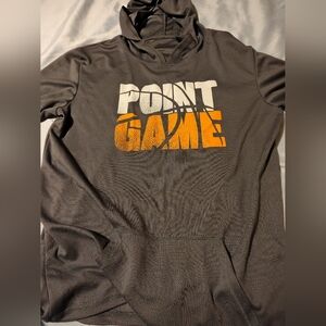 Belk, Point Game Gray Men's Hoodie With Game Day on It, With Pockets